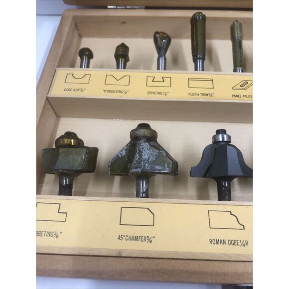 Router Bits-Grizzly Carbide Tip Router Bits (15). Vintage - Picture 8 of 13
